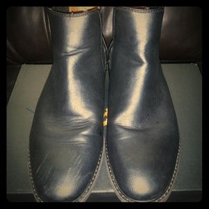 Aldo leather boots Black